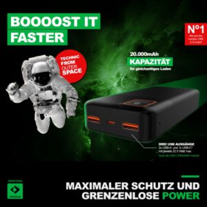 PATONA Premium Powerbank Stark 4.0 PD22.5W 20.000mAh