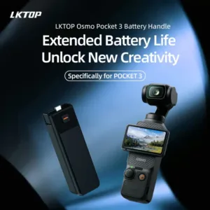 LKTOP Osmo Pocket 3 5000 mAh Batteriegriff, 22,5 W Schnellladung