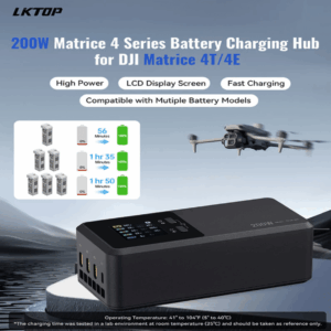 LKTOP 200W DJI Matrice 4T / Matrice 4E Dreiwege-Ladegerät